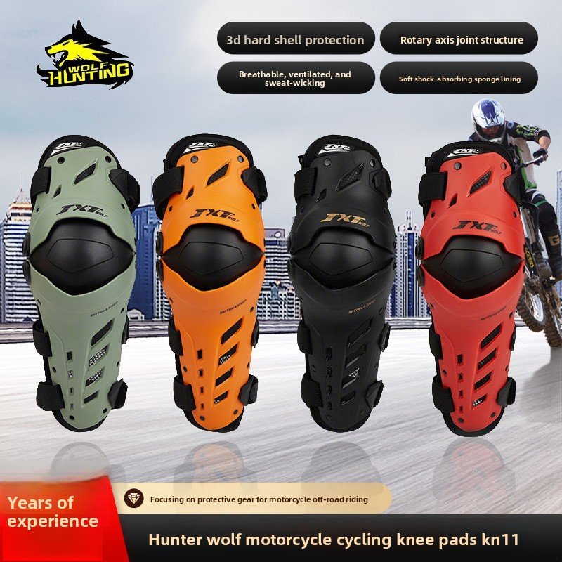 Motorcycle Gear White - Genouillère de moto pour adulte, équipement