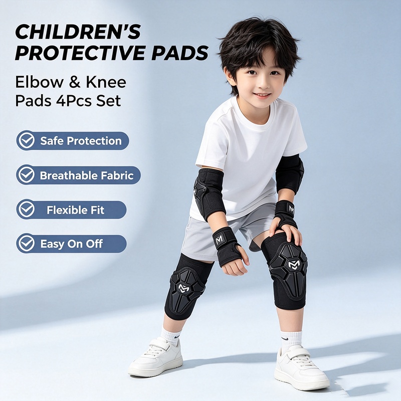 Motorcycle Gear For Kids - Ensemble de 4 protections pour genoux