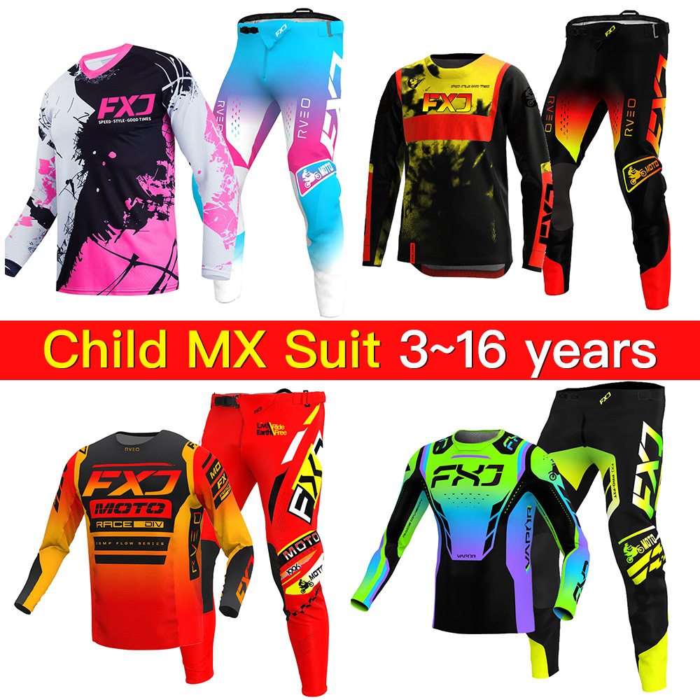 Motorcycle Gear For Kids - Ensemble d'équipement de motocross pour enfants