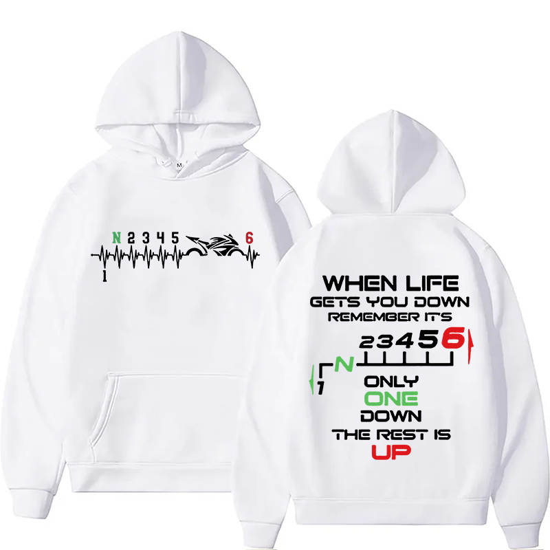 Sweat-shirt à capuche unisexe  - Motorcycle Gear Hoodie avis et prix