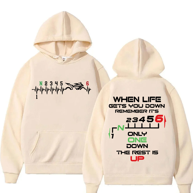 Sweat-shirt à capuche unisexe  - Motorcycle Gear Hoodie avis et prix