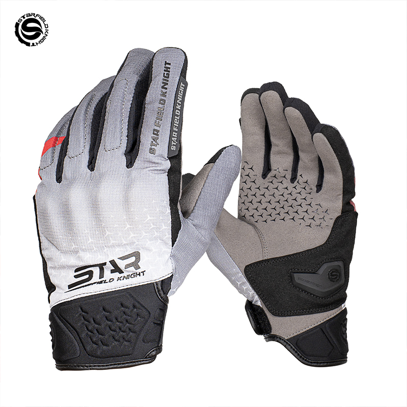 Gants de moto SFK blancs imper - Motorcycle Gear White avis et prix