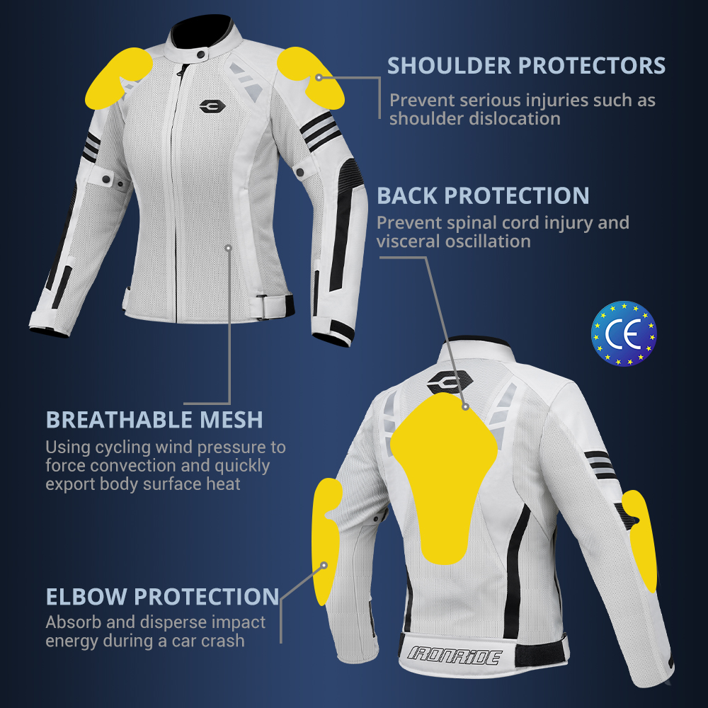 Veste de moto pour femmes, blo - Motorcycle Gear Mesh avis et prix