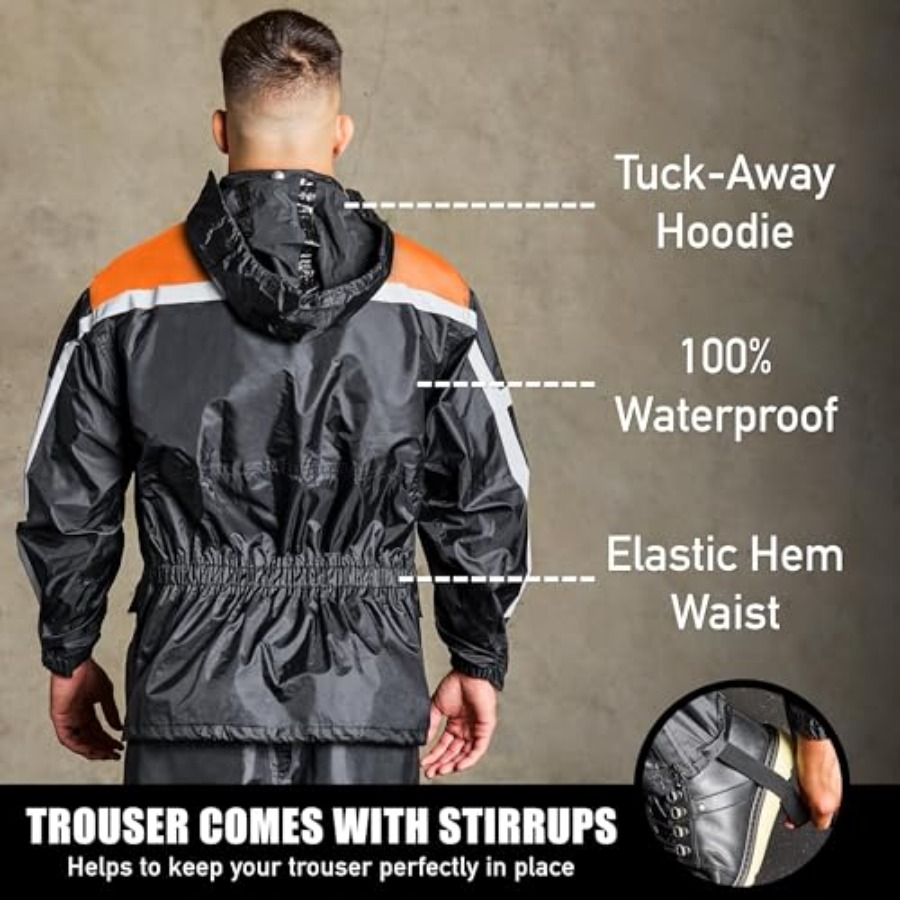 Combinaison de pluie imperméab - Motorcycle Gear Hoodie avis et prix