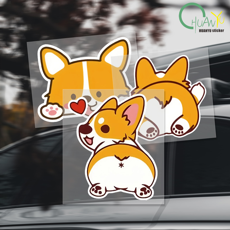 Autocollant Corgi de dessin an - Motorcycle Gear Helmets avis et prix