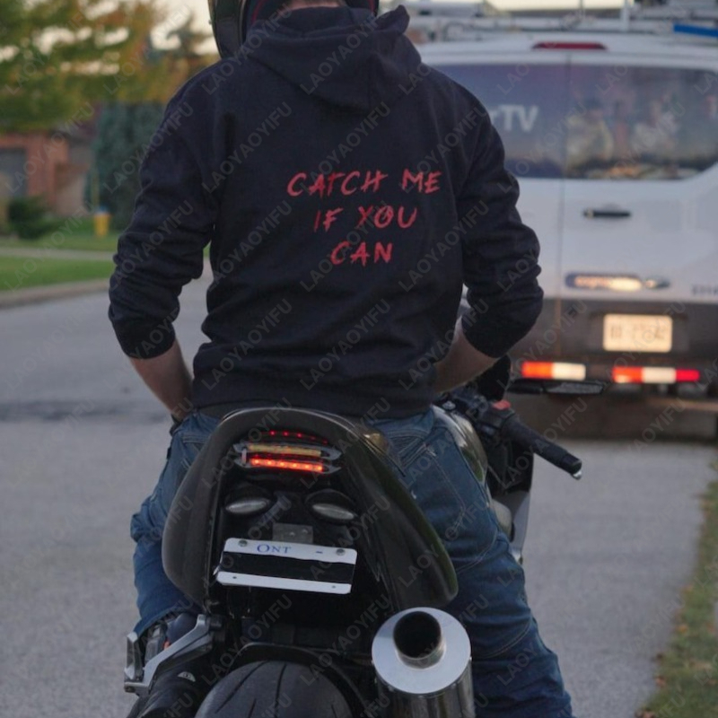 Catch Me If You Can – sweat à  - Motorcycle Gear Hoodie avis et prix