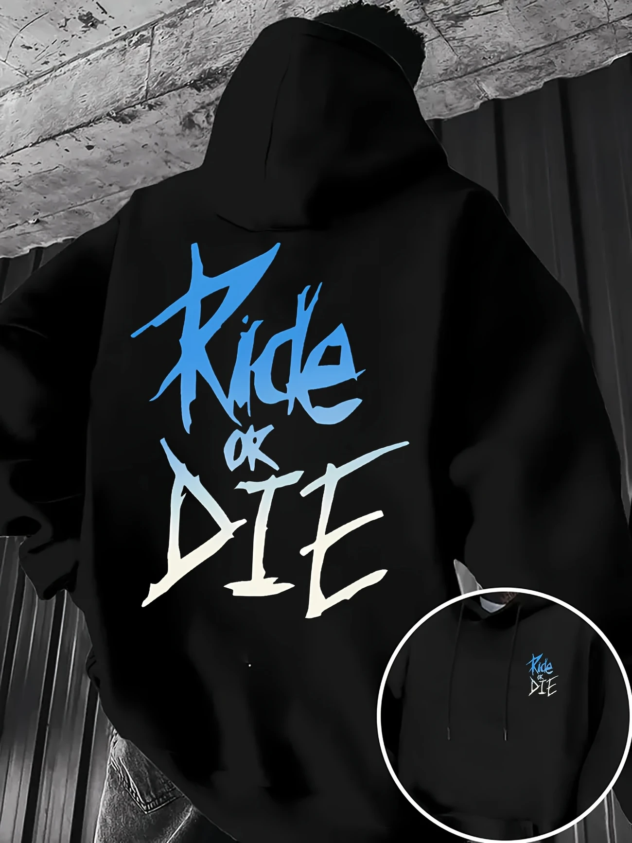Ride or Die Graffiti imprimé r - Motorcycle Gear Hoodie avis et prix