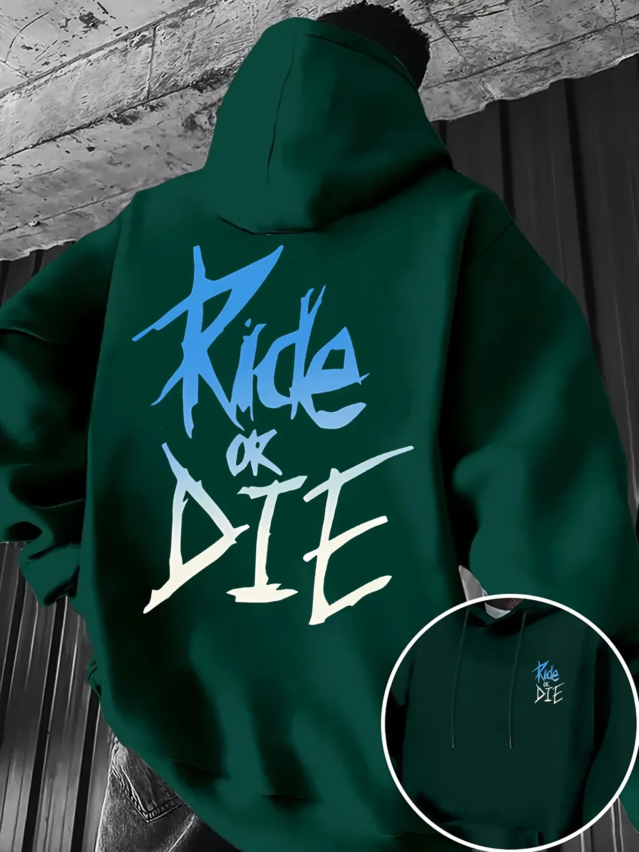Ride or Die Graffiti imprimé r - Motorcycle Gear Hoodie avis et prix